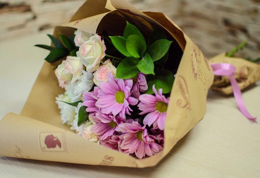 Букет цветов из: Розы и Хризантемы в Шаблыкино