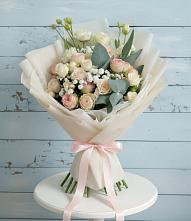 Букет цветов из:  Розы и Лизиантусы #REPLACE_PRED# Шаблыкино