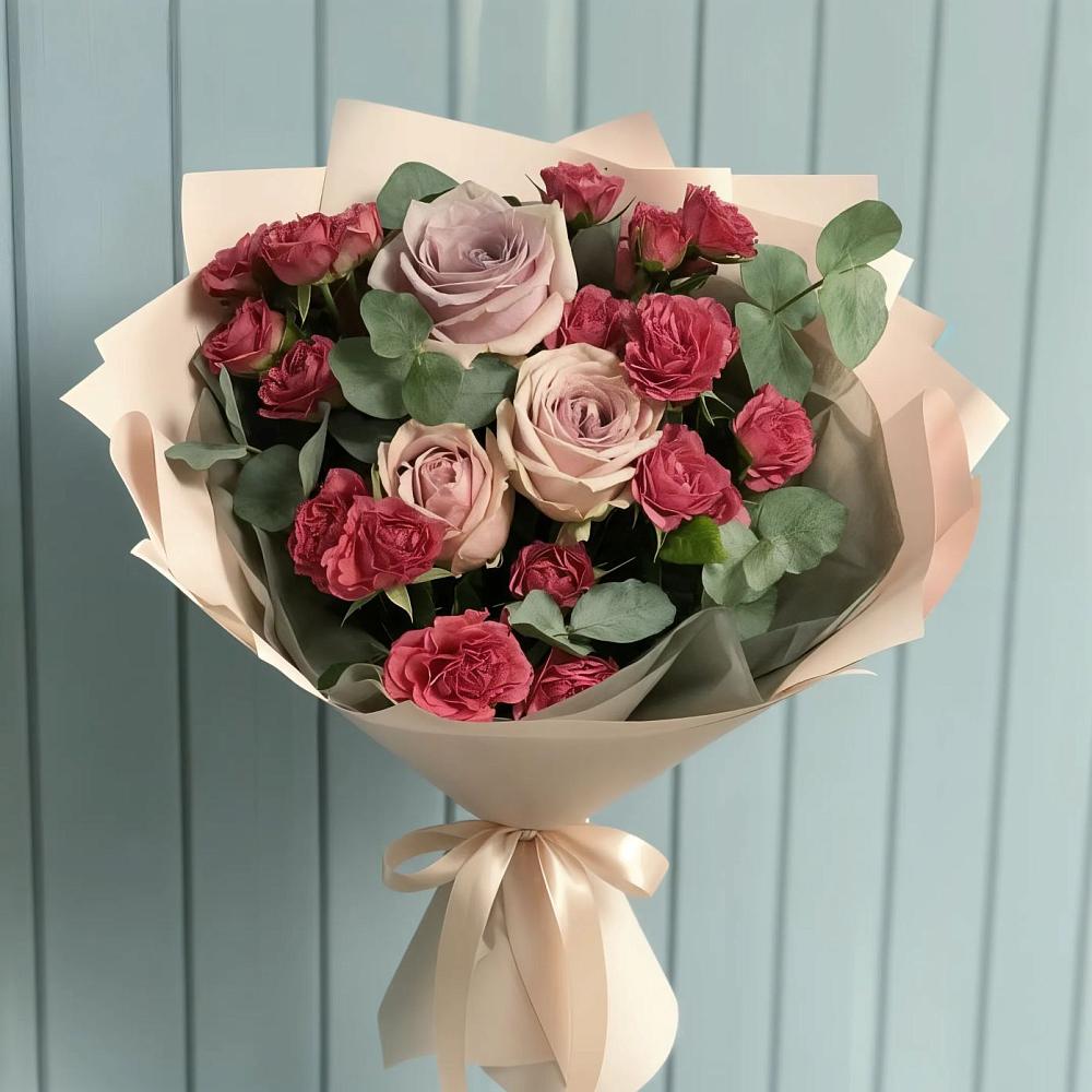 Букет цветов из: Гвоздики и Розы в Шаблыкино