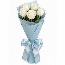 Букет 5 Белых роз Проуд #REPLACE_PRED# Шаблыкино