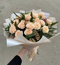 Букет Кремовые розы Латте в Шаблыкино