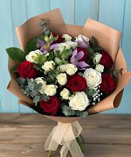 Букет цветов из:  Розы и Альстромерии в Шаблыкино