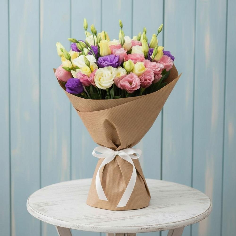 Букет цветов из: Лизиантусы в Шаблыкино