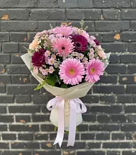 Букет цветов из:  Герберы и Хризантемы в Шаблыкино
