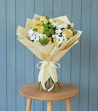 Букет цветов из:  Хризантемы и Розы в Шаблыкино