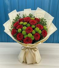 Букет цветов из:  Розы и Хризантемы в Шаблыкино