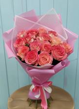 Букет 15 Розовых роз Равель в Шаблыкино