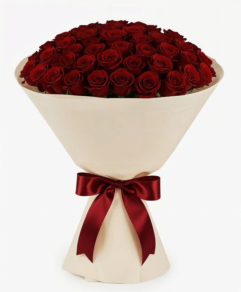 Букет 101 Бордовая роза Блэк Бакарра в Шаблыкино