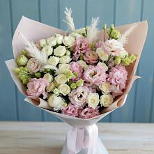 Букет цветов из:  Альстромерии и Розы #REPLACE_PRED# Шаблыкино