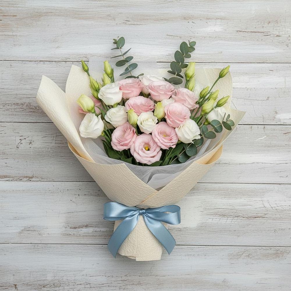 Букет цветов из: Лизиантусы в Шаблыкино